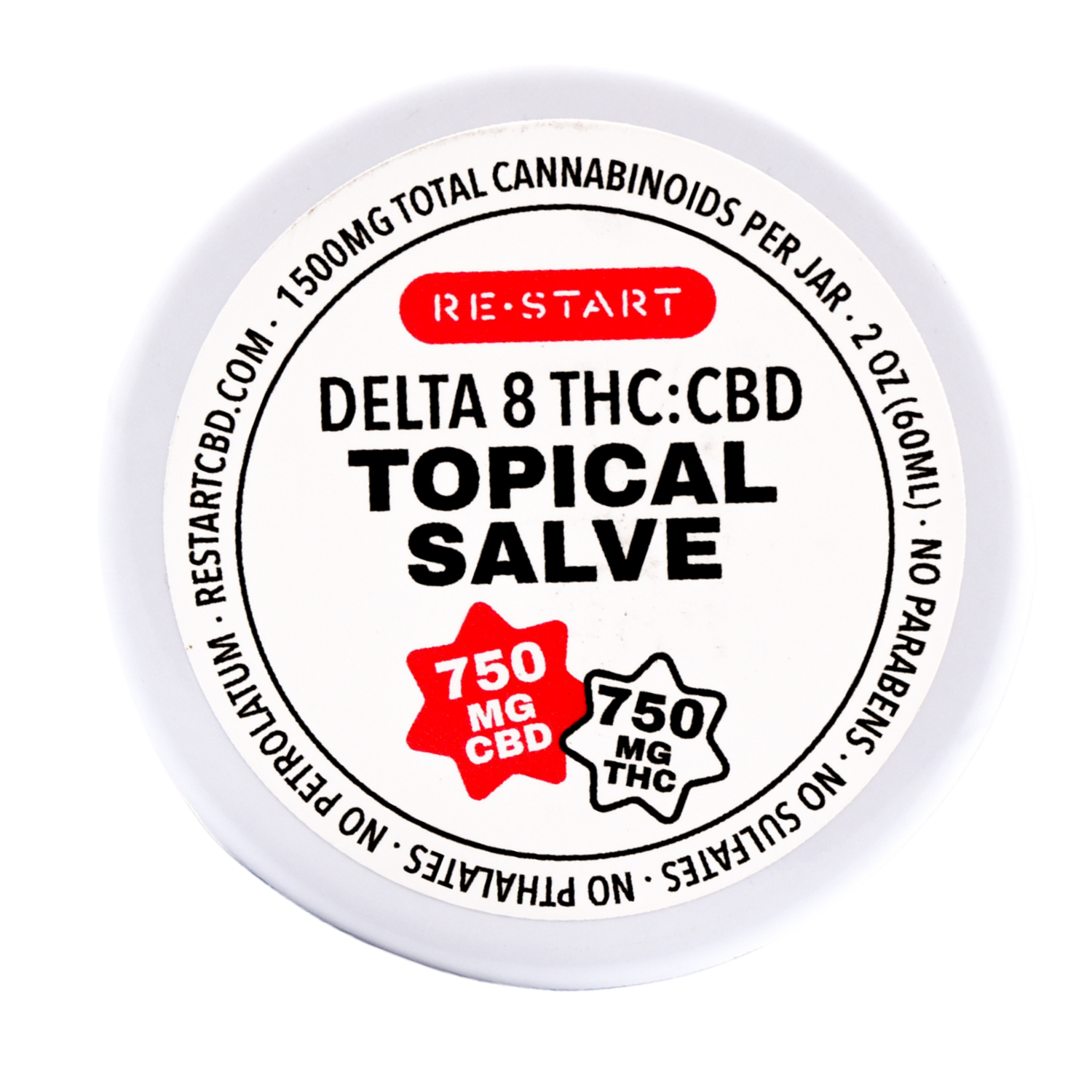 Premium Delta 8 CBD Topical Salve 1500MG 2oz